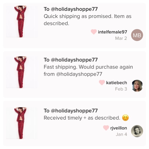 LAST TWO!! New VS Red Plaid Flannel Pajama Set - Picture 6 of 7